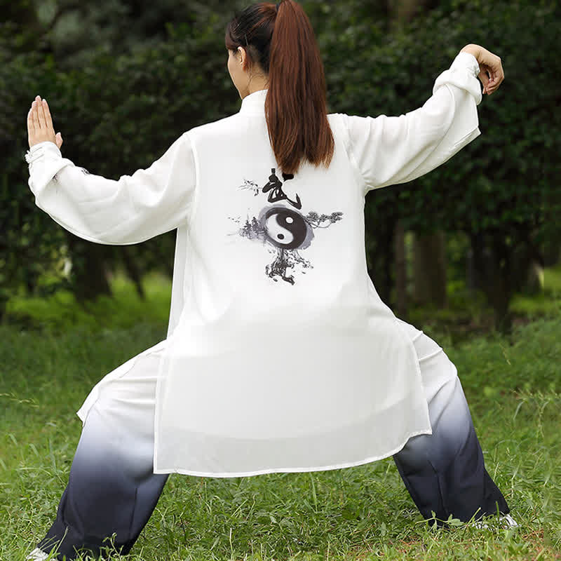 Buddha Stones 3Pcs Yin Yang Tree Tai Chi Spiritual Zen Practice Meditation Prayer Uniform Unisex Clothing Set - image 3