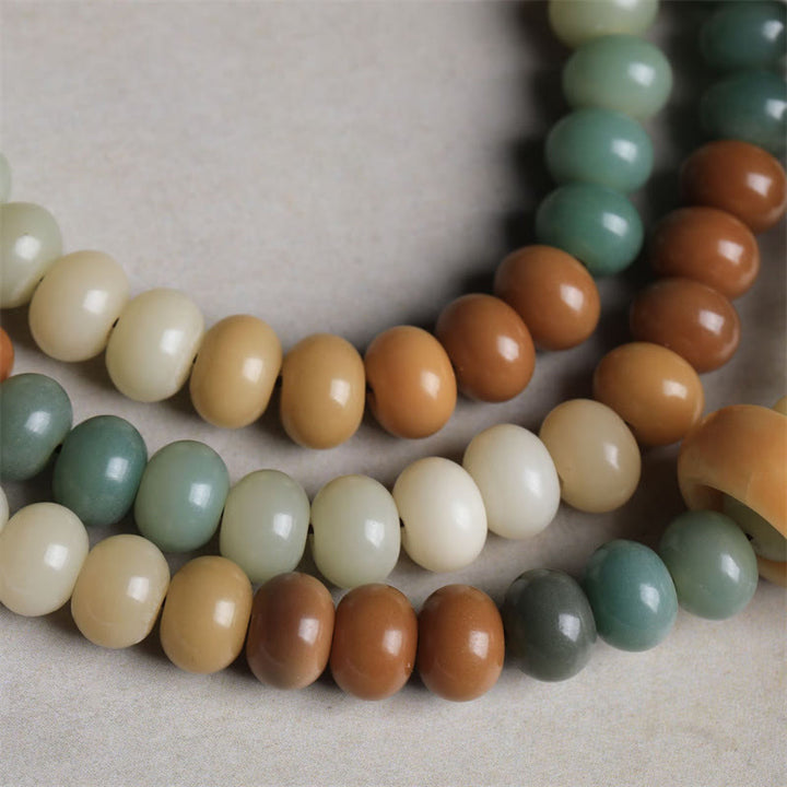 Buddha Stones 108 Mala Beads Gradient Bodhi Seed Buddha Hand Engraved Peace Bracelet - image 4