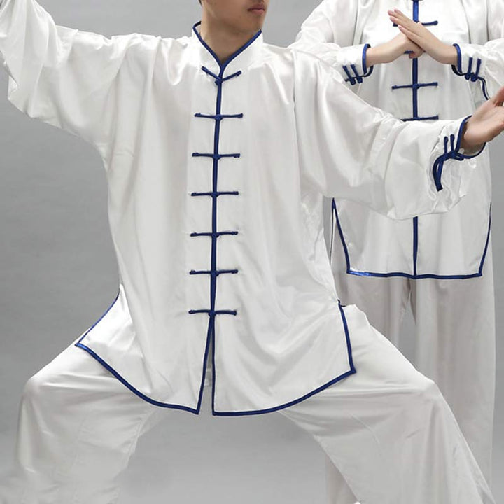 Buddha Stones Simple Pattern Meditation Prayer Spiritual Zen Tai Chi Qigong Practice Unisex Clothing Set - image 2
