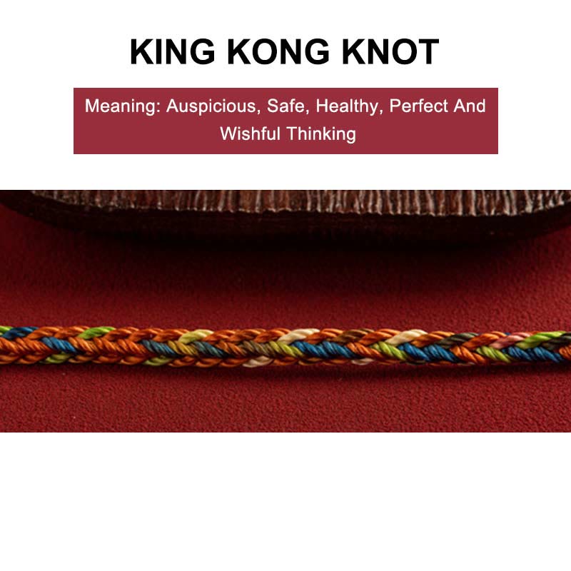 Buddha Stones "May you be healthy and happy" Lucky Multicolored Bracelet Includes Gift Message Card - image 5