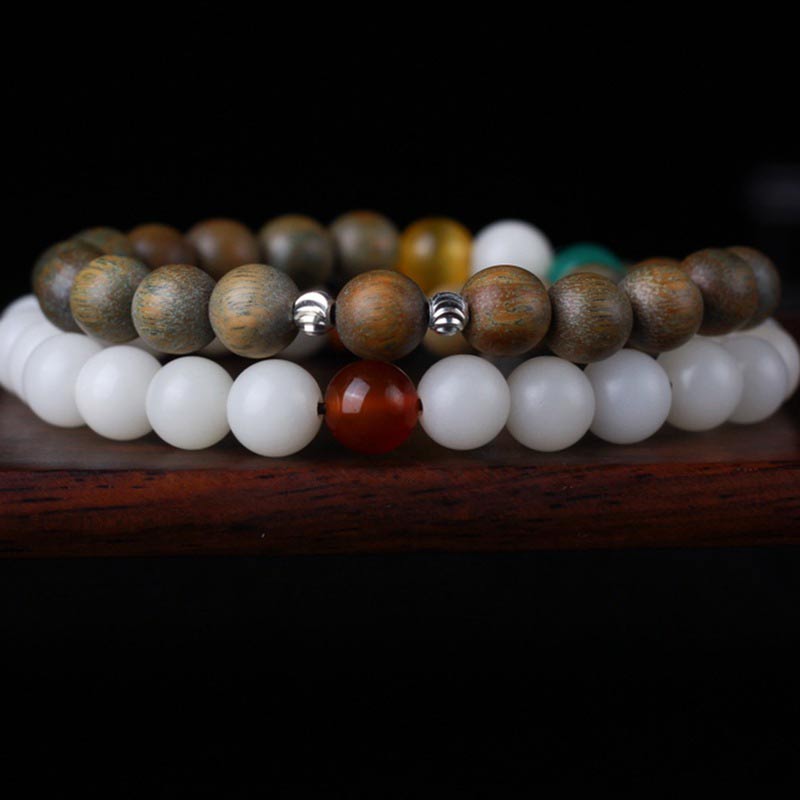 Green Sandalwood Bodhi Seed Wake Up Luck Bracelet - image 3
