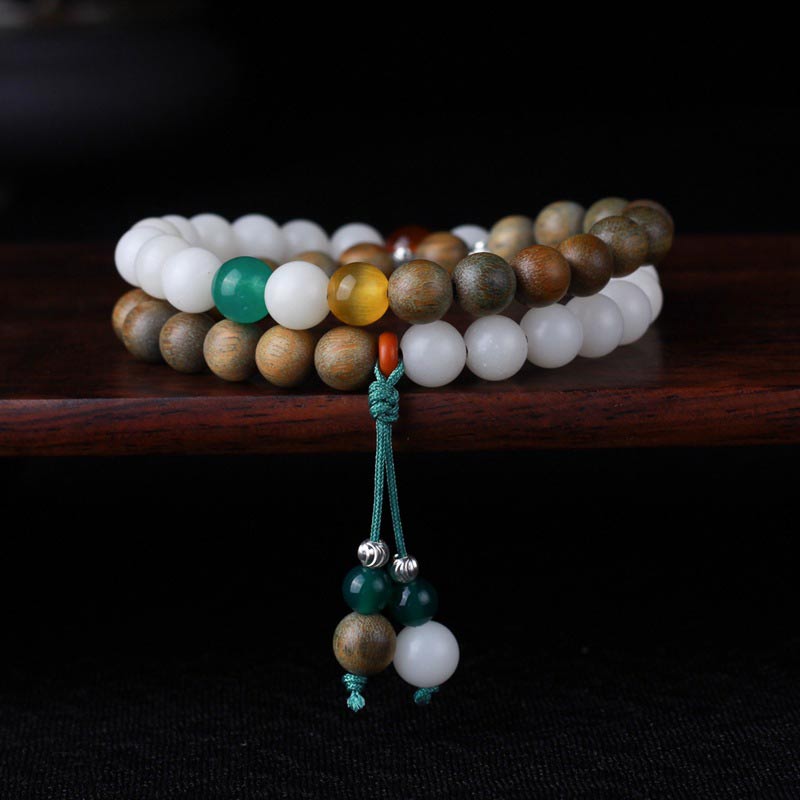 Green Sandalwood Bodhi Seed Wake Up Luck Bracelet - image 0