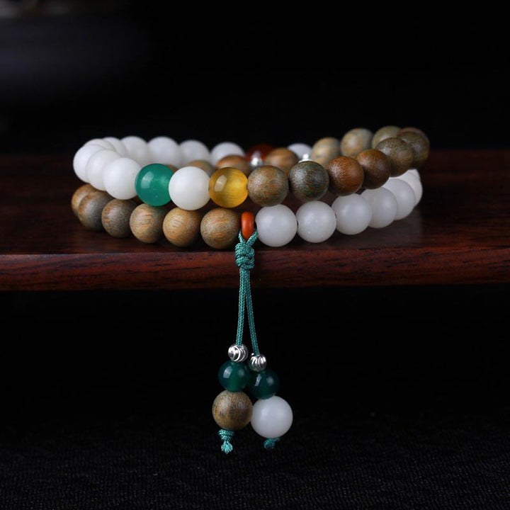 Green Sandalwood Bodhi Seed Wake Up Luck Bracelet - image 0