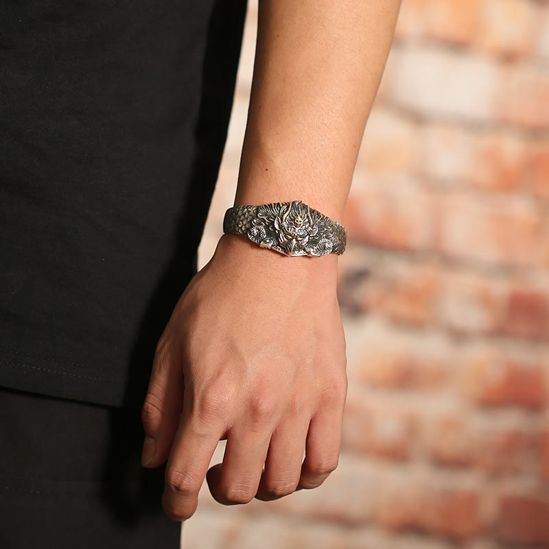 Buddha Stones Tibetan Garuda Bird Wisdom Protection Bracelet Bangle - image 6