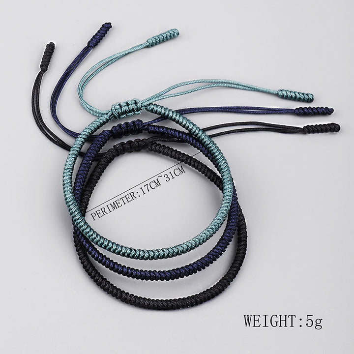 Buddha Stones Tibetan 3Pcs King Kong Knot Handcrafted Amulet Strength Bracelet - image 10