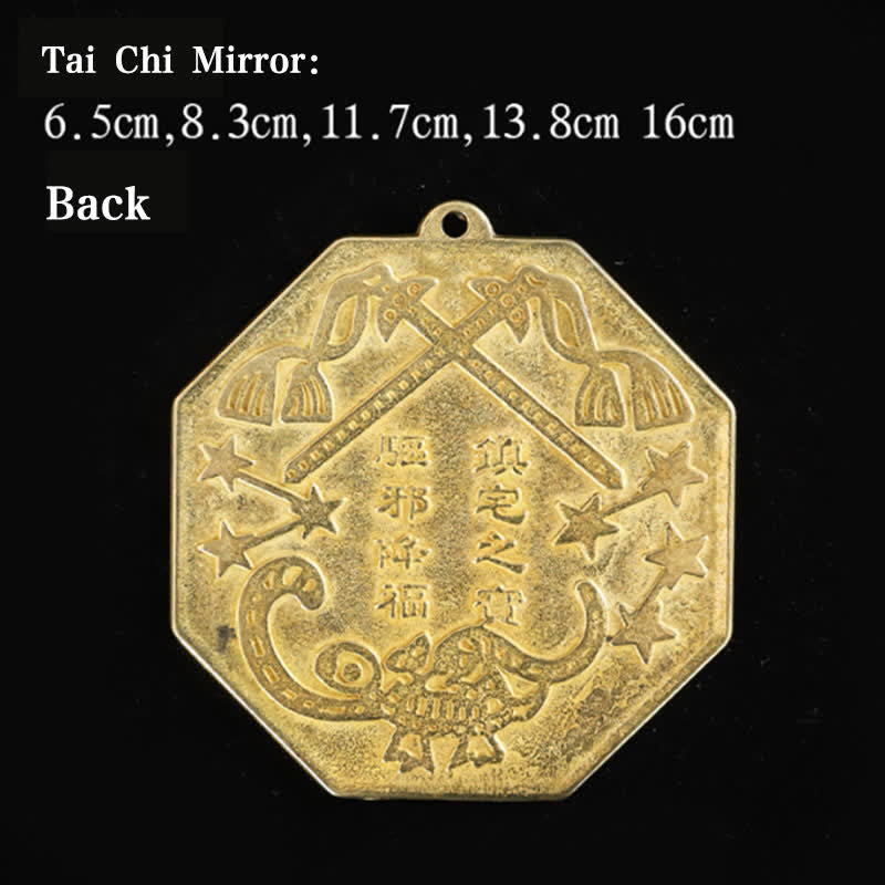 Buddha Stones Feng Shui Bagua Map Copper Balance Energy Map - image 8