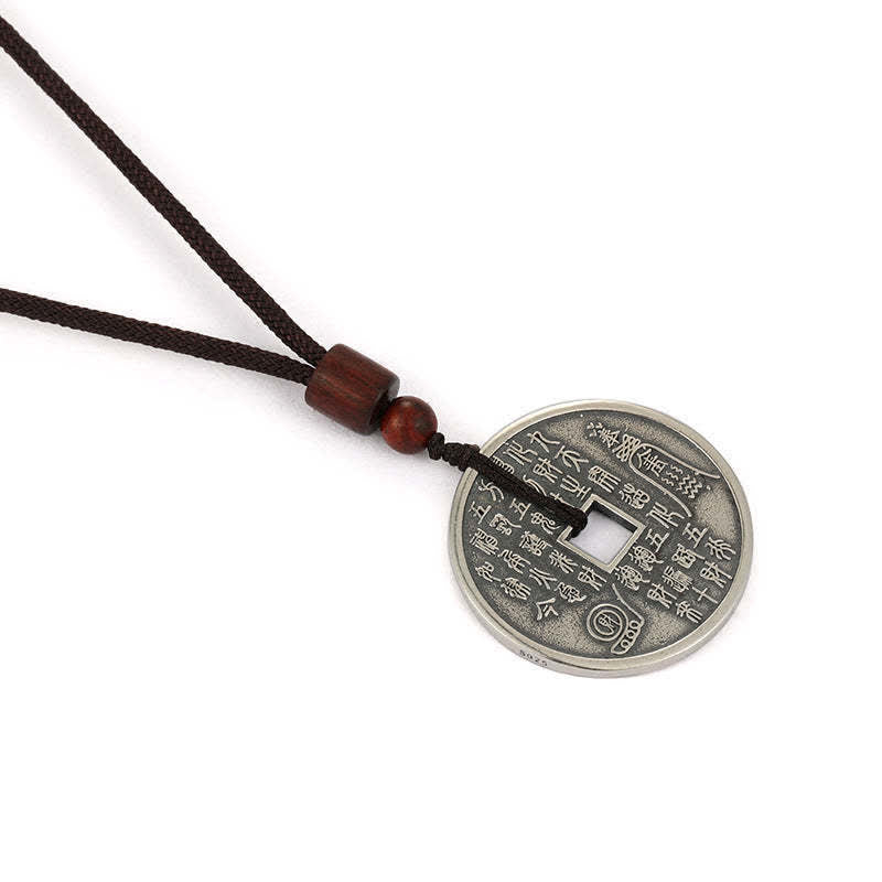 Buddha Stones Bagua Yin Yang Copper Coin Star Balance Energy Necklace Pendant - image 9