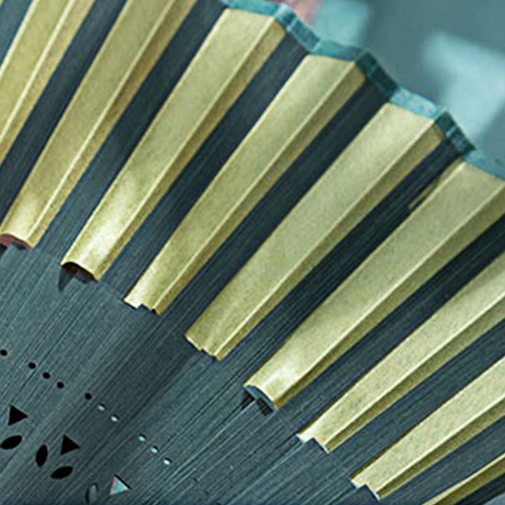 Buddha Stones Gradient Handheld Bamboo Folding Fan - image 3