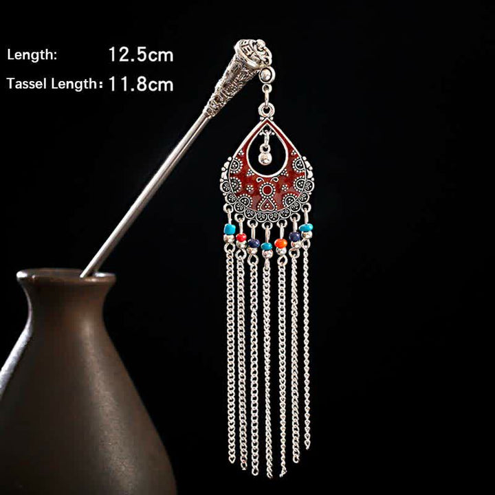 Water Drop Lily of the Valley Flowers Tassels Confidence Hairpin - image 40