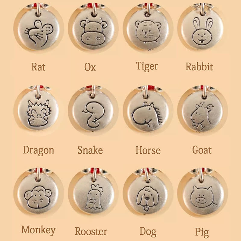 Buddha Stones Handmade 999 Sterling Silver Year of the Dragon Cute Chinese Zodiac Luck Braided Bracelet - image 36