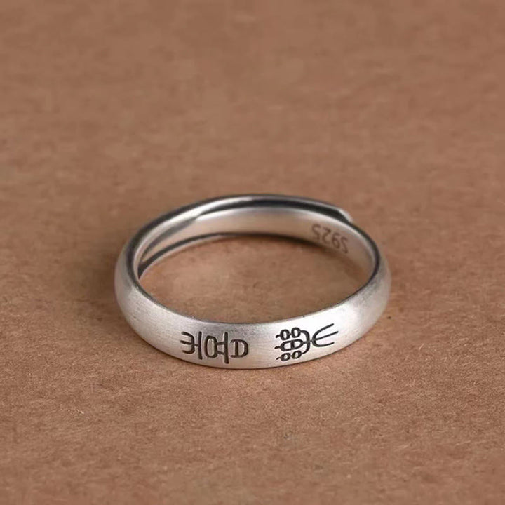 Buddha Stones Peace And Joy Copper Luck Wealth Ring - image 1