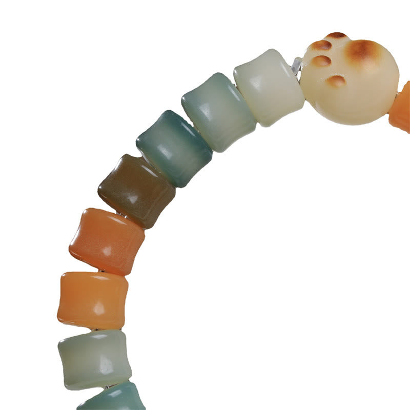 Buddha Stones Colorful Bodhi Seed Cat Paw Wisdom Bracelet - image 6