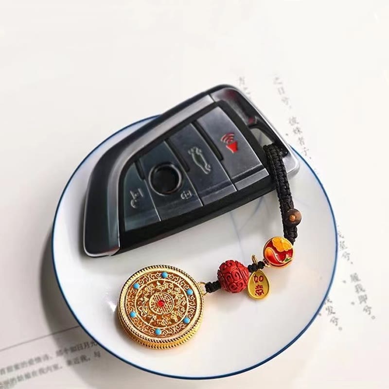 Buddha Stones Fu Character Blessing Ruyi Charm Key Chain - image 14