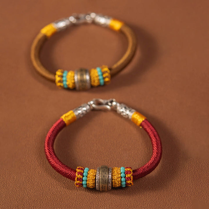 Buddha Stones Handmade Tibetan Amulet King Kong Knot Luck Protection Braided Bracelet - image 2