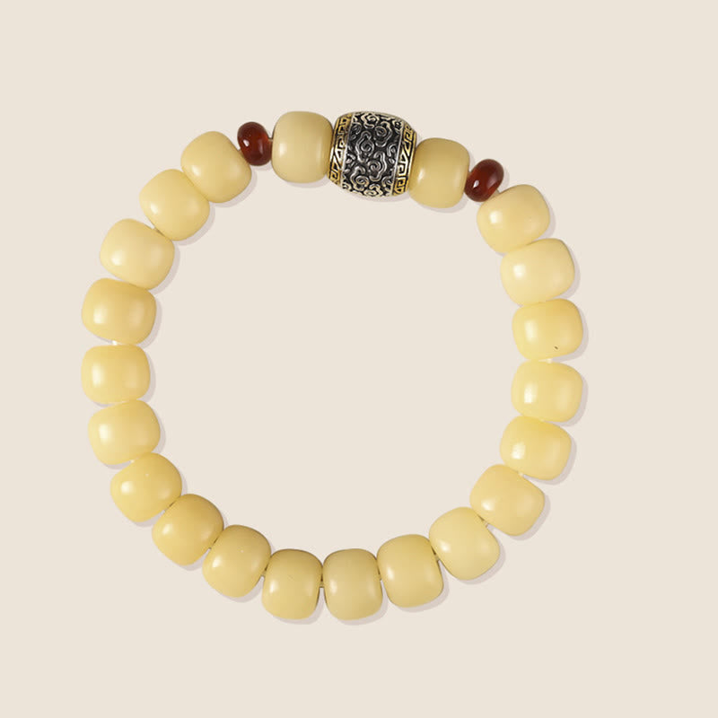 Buddha Stones Bodhi Seed Auspicious Cloud Fu Character Bead Peace Bracelet - image 9