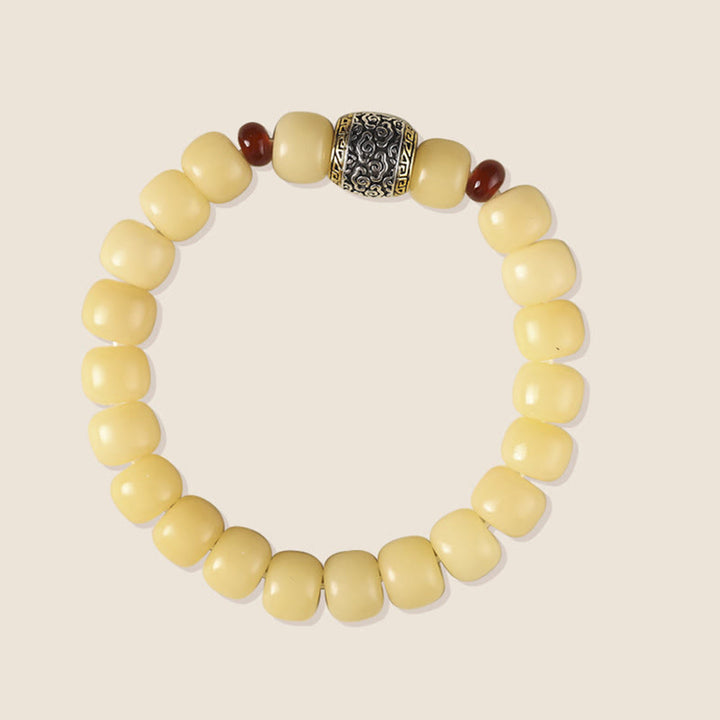 Buddha Stones Bodhi Seed Auspicious Cloud Fu Character Bead Peace Bracelet - image 9