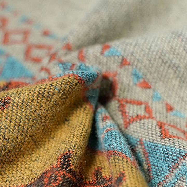 Buddha Stones Tibetan Shawl Diamond Pattern Winter Warm Cloak Scarf - image 14