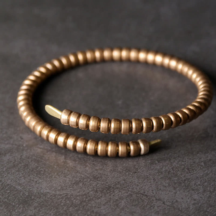Buddha Stones Vintage Design Copper Balance Adjustable Cuff Bracelet - image 2