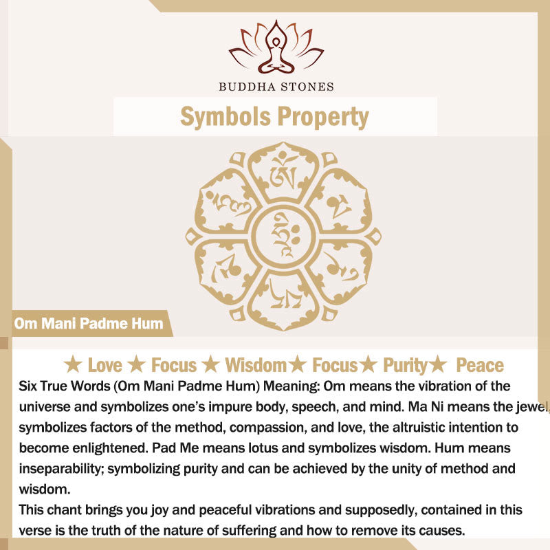 Buddha Stones Dorje Vajra Om Mani Padme Hum Peace Love Copper Chain Bracelet - image 8