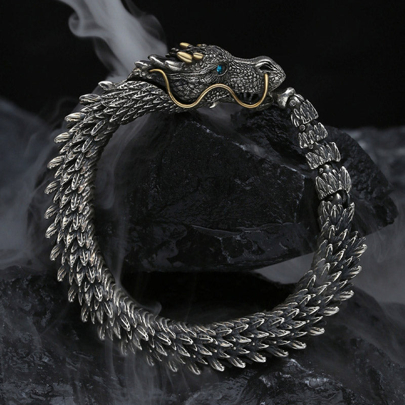 Buddha Stones Nordic Dragon Handmade Amulet Luck Protection Chain Bracelet - image 5