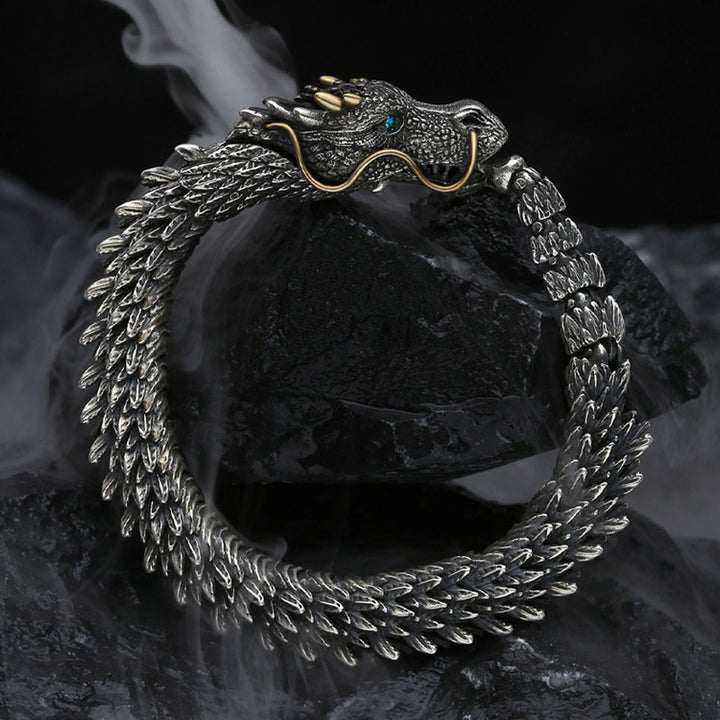 Buddha Stones Nordic Dragon Handmade Amulet Luck Protection Chain Bracelet - image 5