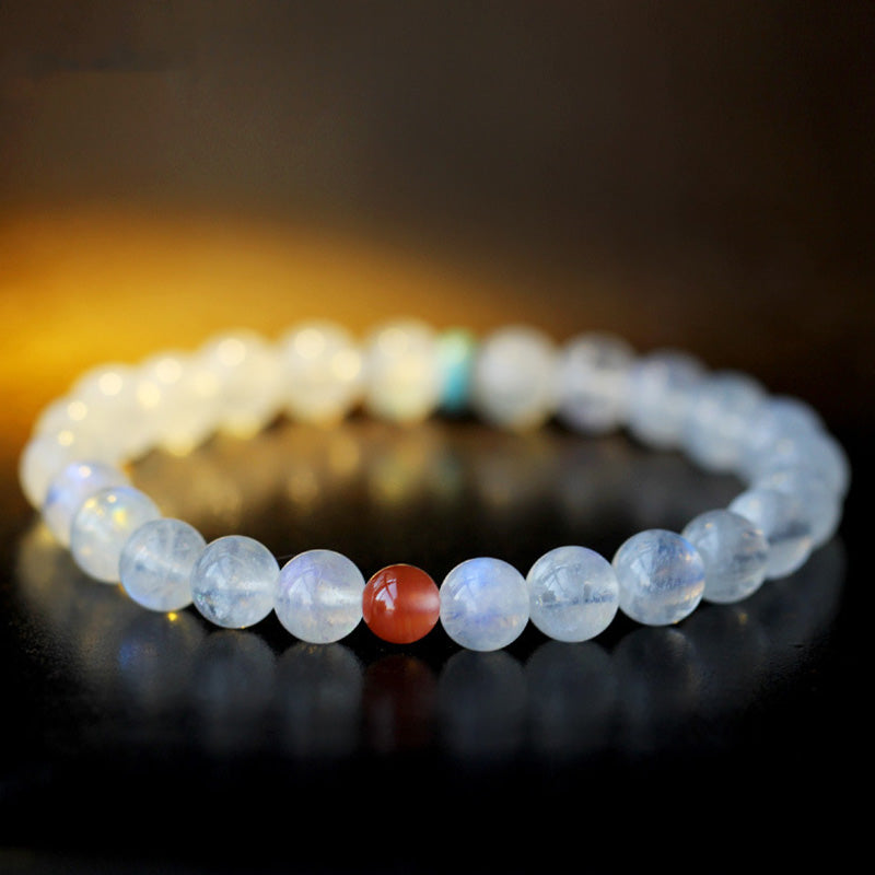 Buddha Stones Moonstone Calm Healing Positive Bracelet - image 8
