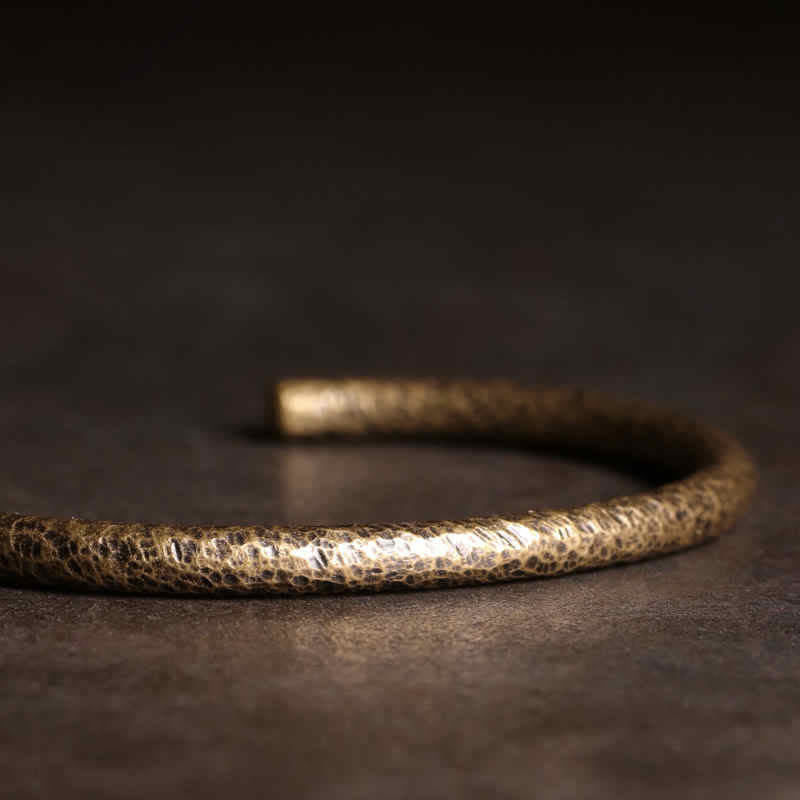 Buddha Stones Rustic Design Copper Balance Adjustable Cuff Bracelet - image 10