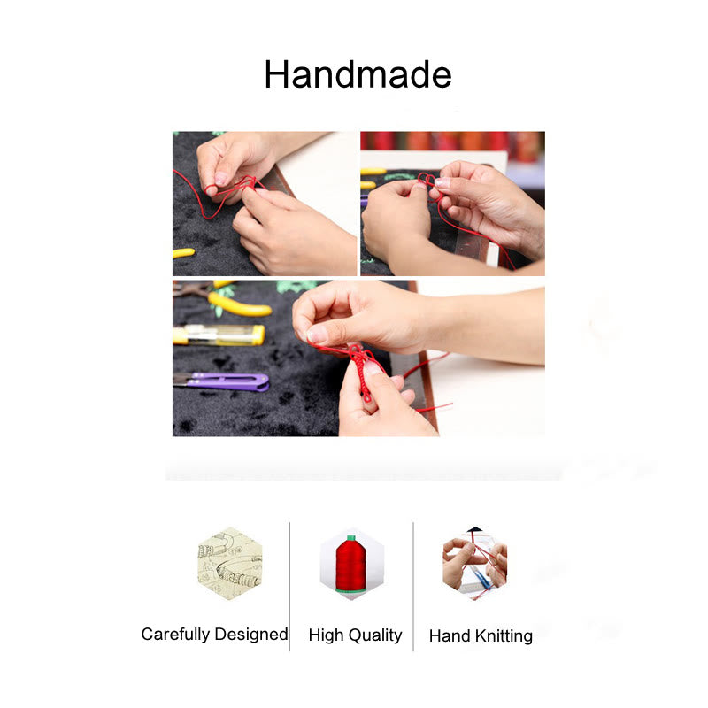 Buddha Stones Tibetan Handmade Multicolored Thread King Kong Knot Strength Braid String Bracelet - image 8