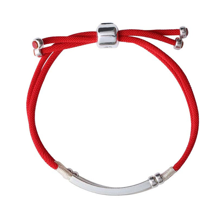 Buddha Stones 925 Sterling Silver Red String Layered Braid Bracelet - image 16