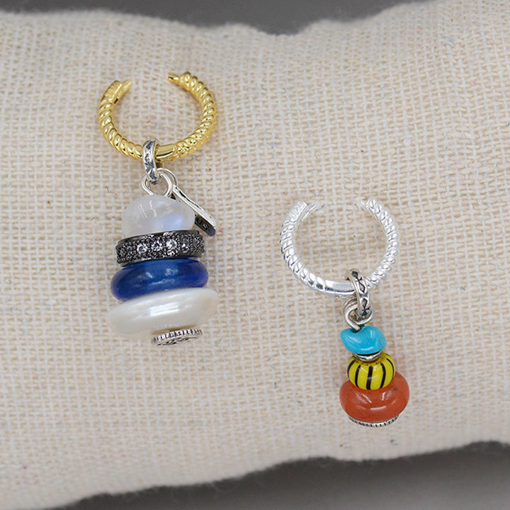 Buddha Stones Zen Cairn Labradorite Various Crystals Calm Pendant Necklace - image 6