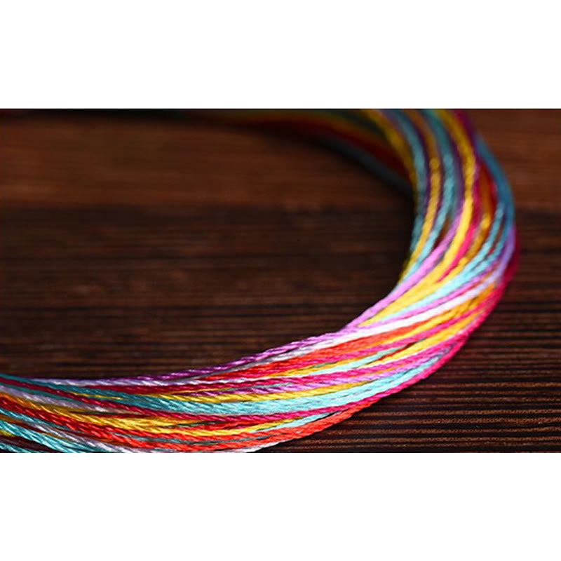 Buddha Stones Tibetan Handmade Five Colorful Thread Dragon Boat Festival Protection Adult Child String Bracelet - image 7