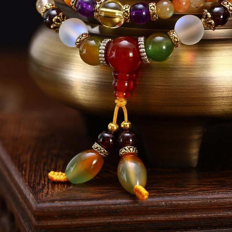 Buddha Stones The 108 Quartz Healing Mala Bracelet - image 3