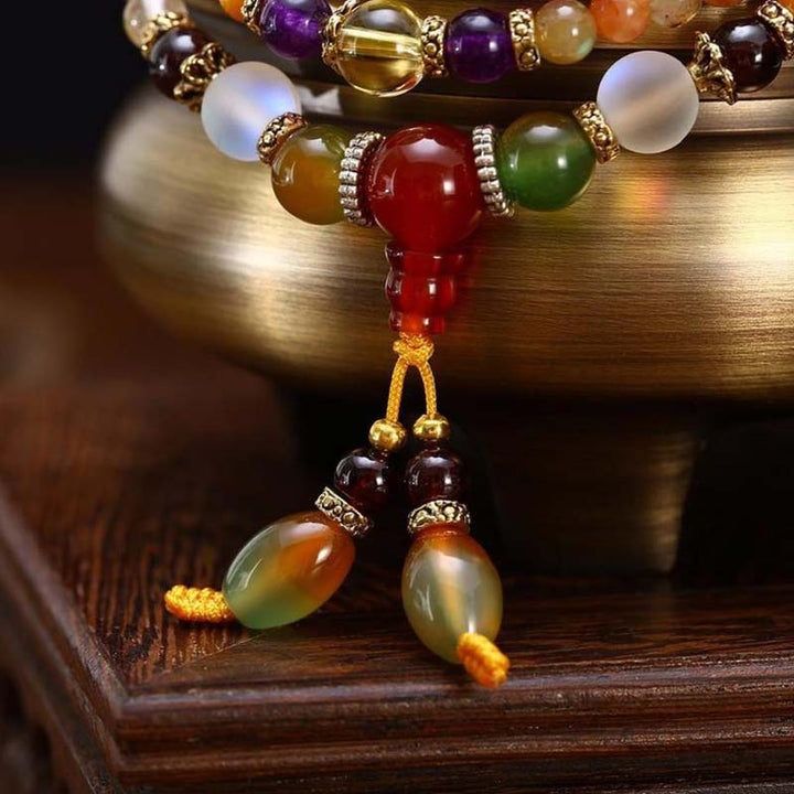 Buddha Stones The 108 Quartz Healing Mala Bracelet - image 3