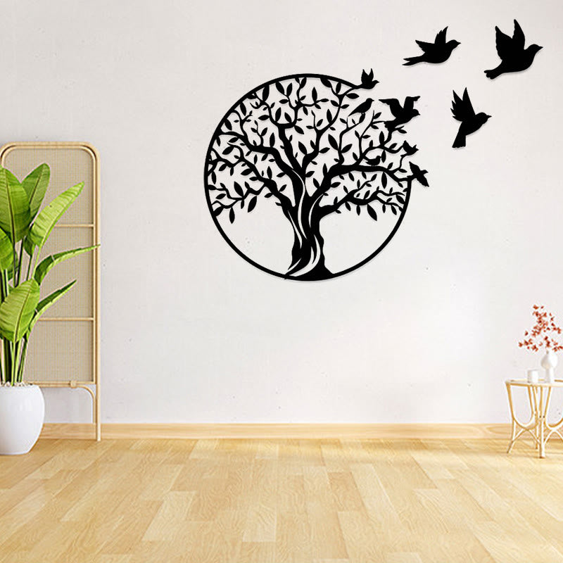 Buddha Stones Tree of Life Birds Sign Housewarming Gift Unity Wall Art - image 3