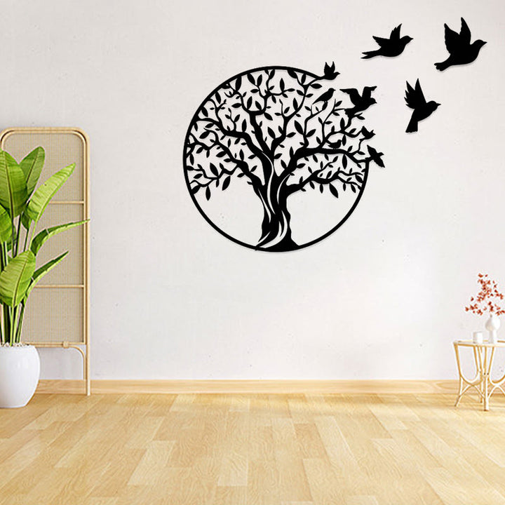 Buddha Stones Tree of Life Birds Sign Housewarming Gift Unity Wall Art - image 3