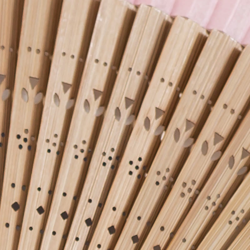 Buddha Stones Gradient Handheld Bamboo Folding Fan - image 16
