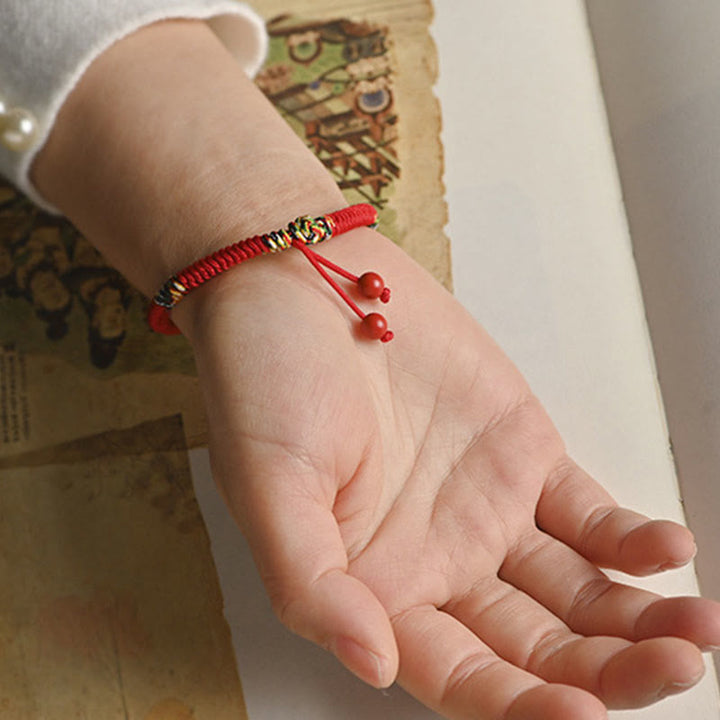 Buddha Stones Five Colors King Kong Knot String Protection Luck Bracelet - image 5