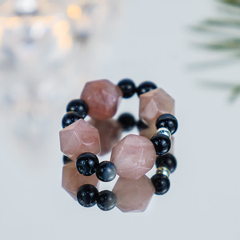 Buddha Stones Yin Yang Symbol Balance Luck Ring - image 9