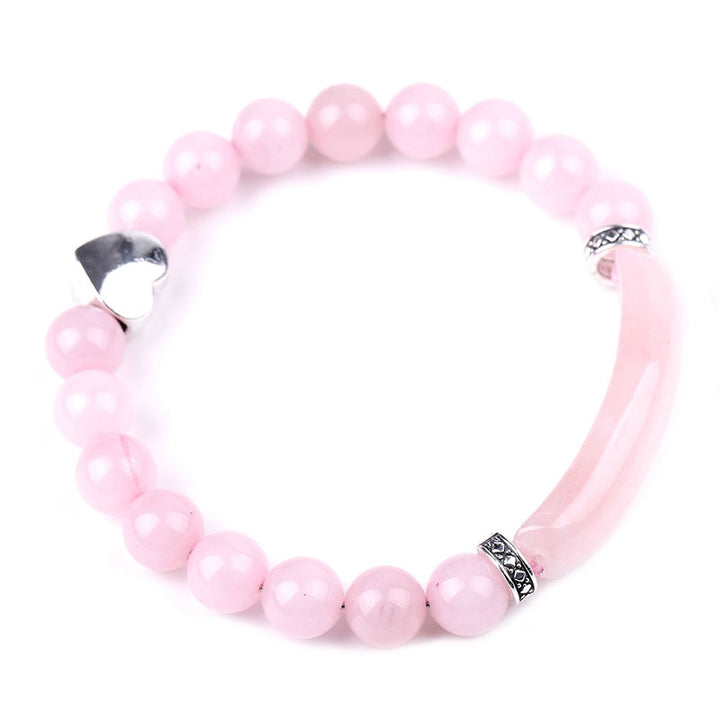Buddha Stones Natural Crystal Beads Unisex Heart Bracelet - image 4