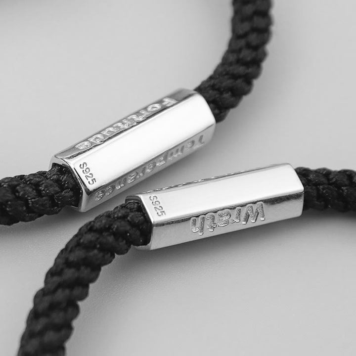 Buddha Stones Seven Deadly Sins Seven Virtues Braided String Bracelet - image 3