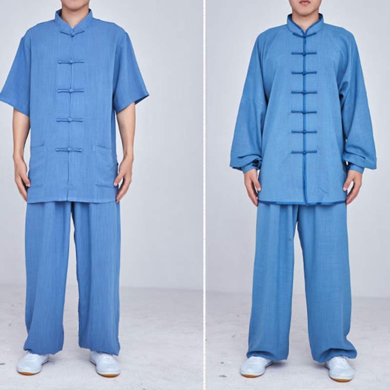 Buddha Stones Meditation Zen Prayer Spiritual Tai Chi Qigong Practice Unisex Embroidery Clothing Set - image 35