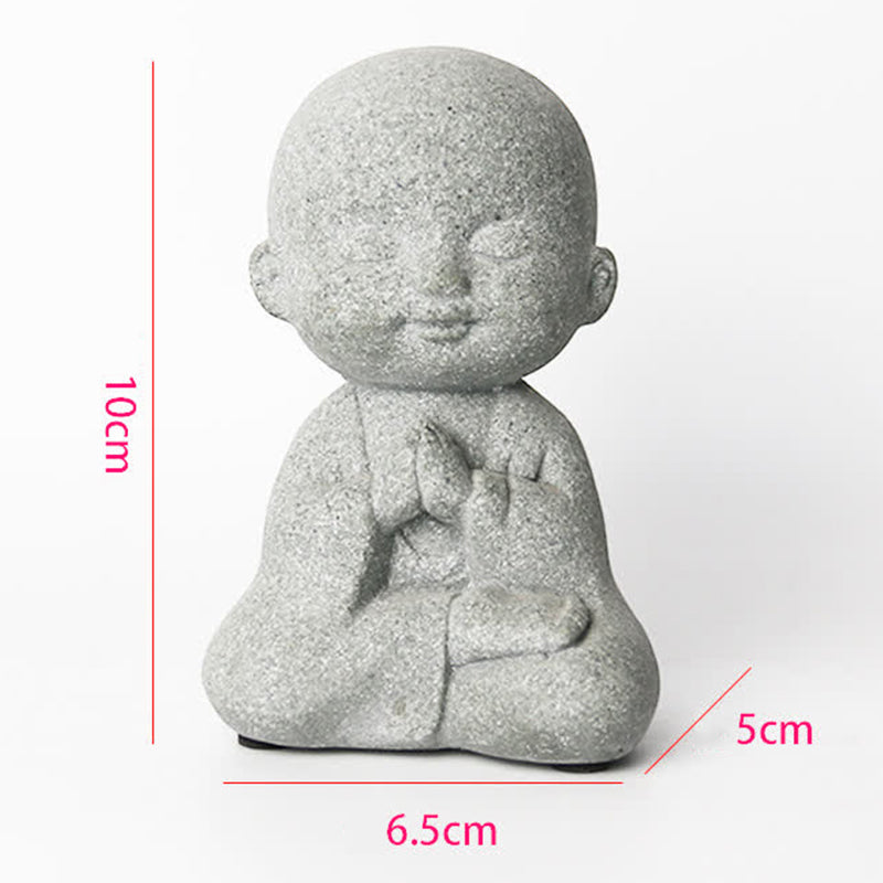 Buddha Stones Meditation Prayer Buddha Statue Compassion Home Decoration - 6.5*5*10cm - image 12