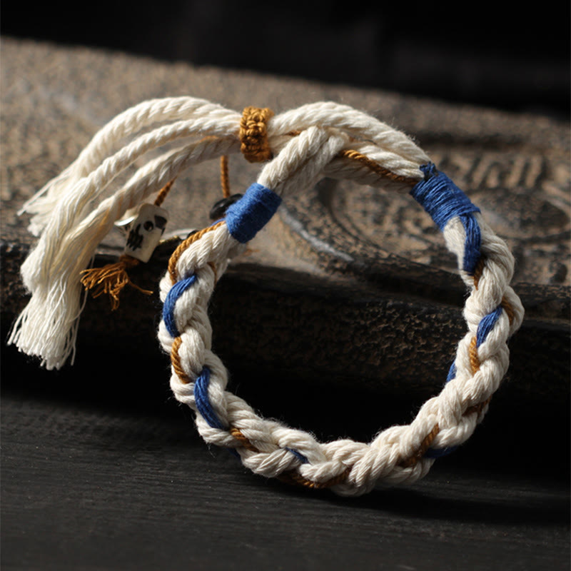 Buddha Stones Tibet Zakiram Goddess of Wealth Thangka Handmade Luck Bracelet - image 3
