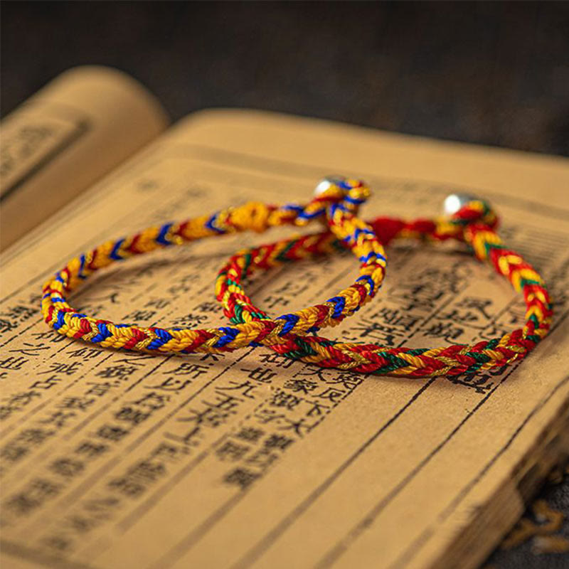 Buddha Stones "May you be good fortune and success" Lucky Multicolored Bracelet - image 1