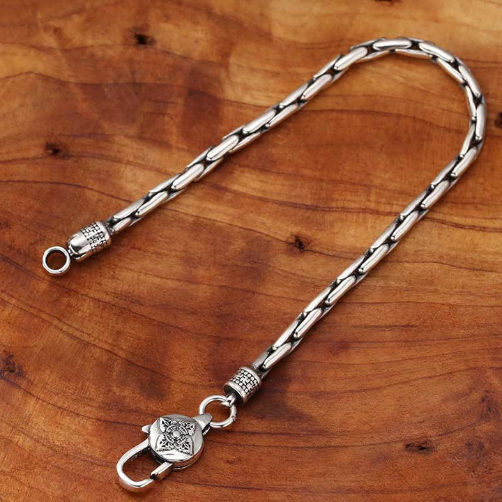 Buddha Stones Tibetan Double Dorje Om Mani Padme Hum Buddha Swastika Vajra Strength Bracelet - image 6