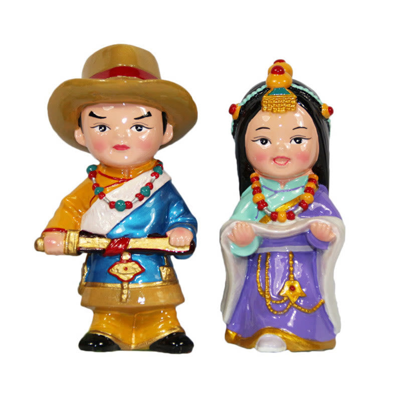 Buddha Stones Hand Painted Tibetan Figures Creative Home Office Car Decoration Ornament - image 9