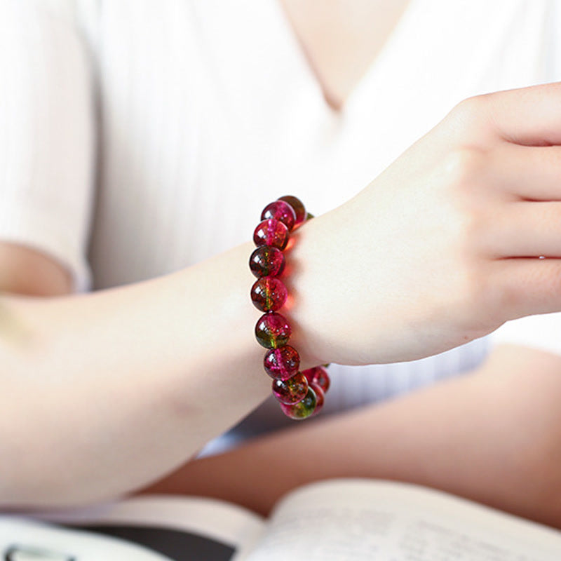 Buddha Stones Natural Tourmaline Love Wisdom Bracelet - image 2