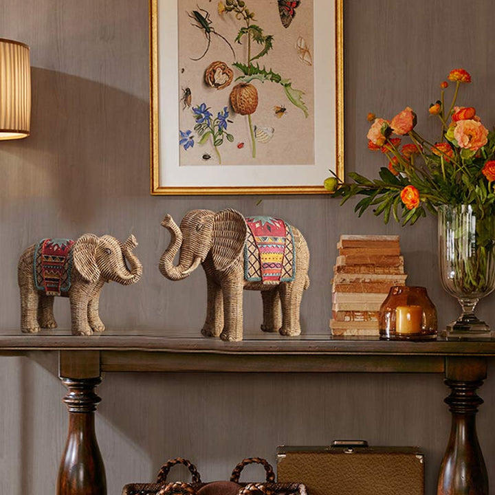 Elephant Resin Wisdom Wealth Home Decoration - image 2