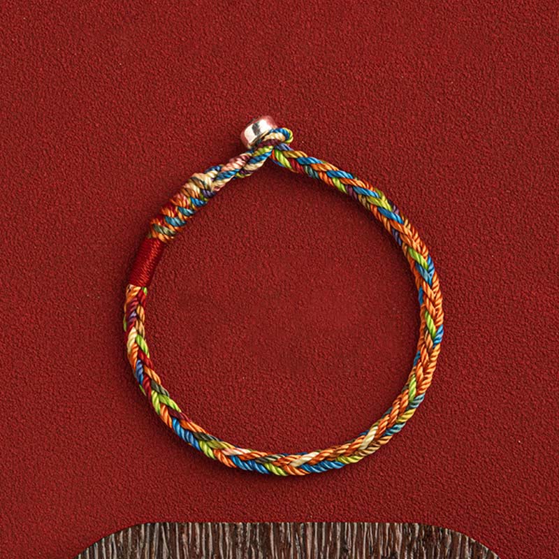 Buddha Stones "May you be healthy and happy" Lucky Multicolored Bracelet - image 5