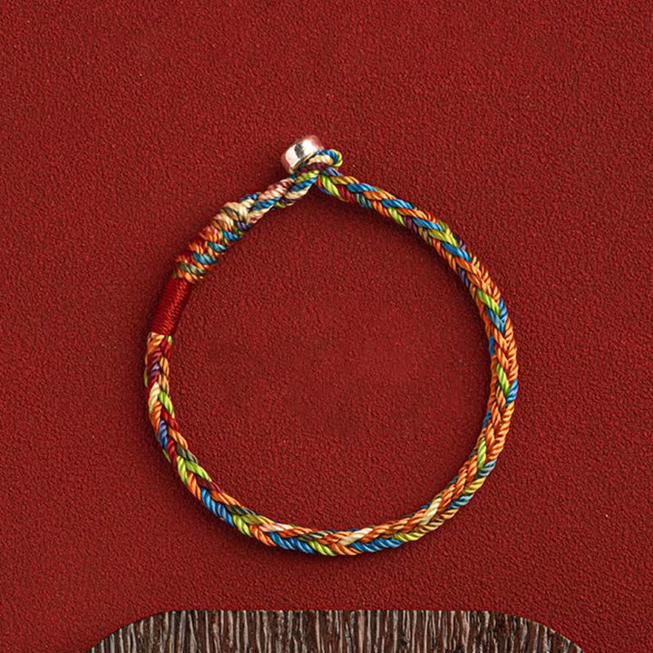 Buddha Stones "May you be healthy and happy" Lucky Multicolored Bracelet - image 5